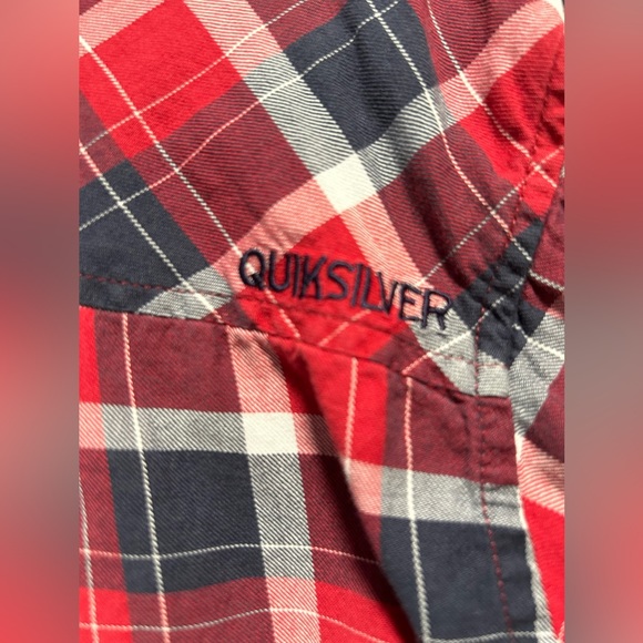 Quiksilver Men’s Plaid Long Sleeve Button Down Shirt Size: L - Picture 5 of 5